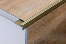 5mm LVT Aluminium Stair Nosing Outer Corner 900mm in Silver, Gold and Champagne