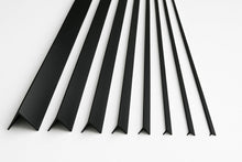 90 Degree Black PVC Corner Angle Trim - 1m And 2.48m For Equal And Unequal Sizes