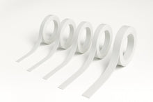 White PVC Flat Architrave Trim - 6m Plastic Bar Strip Roll in Various Sizes