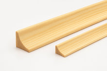 Natural Pine Wood Scotia Trim 15 x 15 mm & 20 x 20 mm - 1 m & 2.4 m Lengths