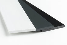 Rigid PVC Flat Bar Strip - Black, White & Anthracite in 1m & 2.5m Lengths