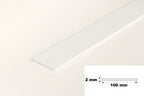 6m Length â€“ White PVC Flat Architrave Trim Plastic Bar Strip Roll Various Sizes