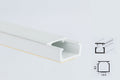 Mini Cable Trunking White -1m & 2.44m Length-  PVC Self-Adhesive Wire Conduit Plastic Cover