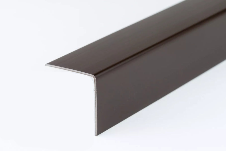 1m & 2.48m Length â€“ Brown PVC Corner Angle Trim 90Â° Plastic Edge Protector