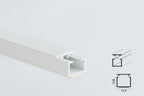 Mini Cable Trunking White -1m & 2.44m Length-  PVC Self-Adhesive Wire Conduit Plastic Cover
