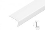 1m & 2.48m Length â€“ White PVC Corner Angle Trim 90Â° Plastic Equal & Unequal Edge Protector