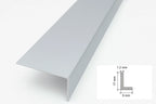 1m & 2.48m Length â€“ Light Grey PVC Corner Angle Trim 90Â° Plastic Equal & Unequal Edge Protector