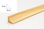 Pine Wood Scotia Trim 15x15 MM & 20x20 MM x 1 M & 2.4 M Length Natural Moulding Decorative Skirting Edge Strip