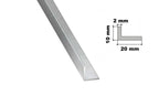 Natural Aluminium Extruded Angle Corner 1 M / 39.37" Length