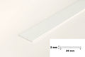 6m Length â€“ White PVC Flat Architrave Trim Plastic Bar Strip Roll Various Sizes