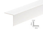 1m & 2.48m Length â€“ White PVC Corner Angle Trim 90Â° Plastic Equal & Unequal Edge Protector