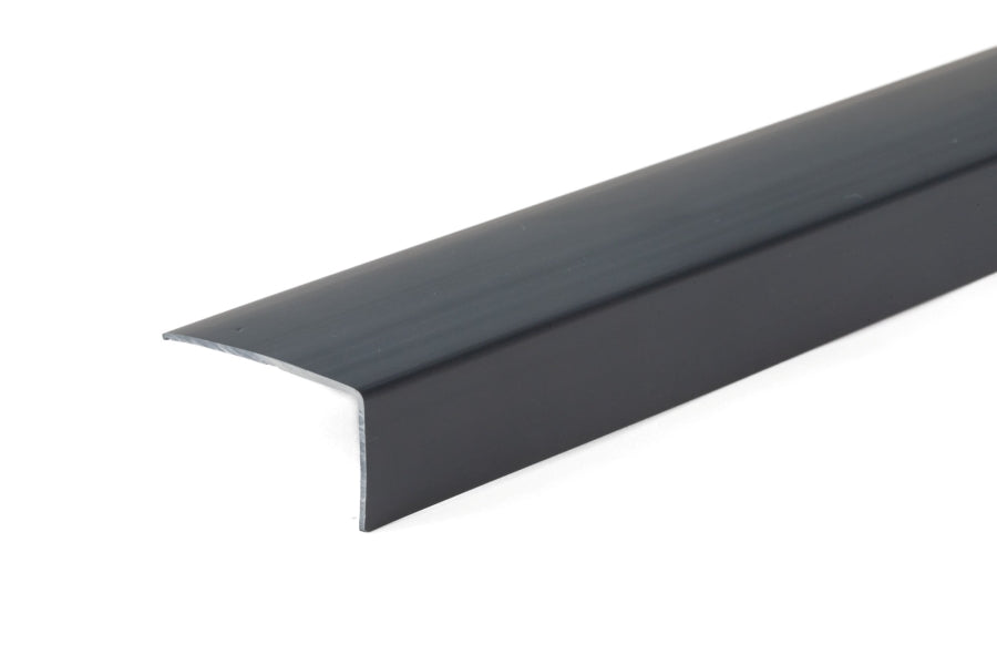 1m & 2.48m Length â€“ Anthracite PVC Corner Angle Trim 90Â° Plastic Equal & Unequal RAL 7016 Edge Protector