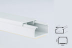 Mini Cable Trunking White -1m & 2.44m Length-  PVC Self-Adhesive Wire Conduit Plastic Cover