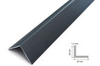 1m & 2.48m Length â€“ Anthracite PVC Corner Angle Trim 90Â° Plastic Equal & Unequal RAL 7016 Edge Protector
