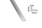 Natural Aluminium Extruded Angle Corner 1 M / 39.37" Length