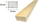 1m & 2.4m Length â€“ Planed Wooden Timber Beam Pine PSE Wood Strip Smooth Sawn Moulding Battens