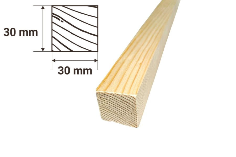 1m & 2.4m Length â€“ Planed Wooden Timber Beam Pine PSE Wood Strip Smooth Sawn Moulding Battens