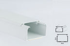 Mini Cable Trunking White -1m & 2.44m Length-  PVC Self-Adhesive Wire Conduit Plastic Cover