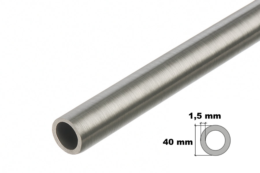 0.5m / 19.69 inch Length â€“ Stainless Steel Round Tube Pipe 304 Grade