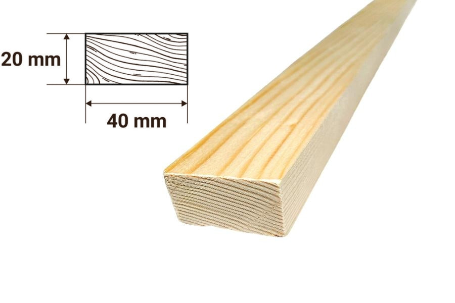1m & 2.4m Length â€“ Planed Wooden Timber Beam Pine PSE Wood Strip Smooth Sawn Moulding Battens
