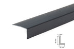 1m & 2.48m Length â€“ Anthracite PVC Corner Angle Trim 90Â° Plastic Equal & Unequal RAL 7016 Edge Protector