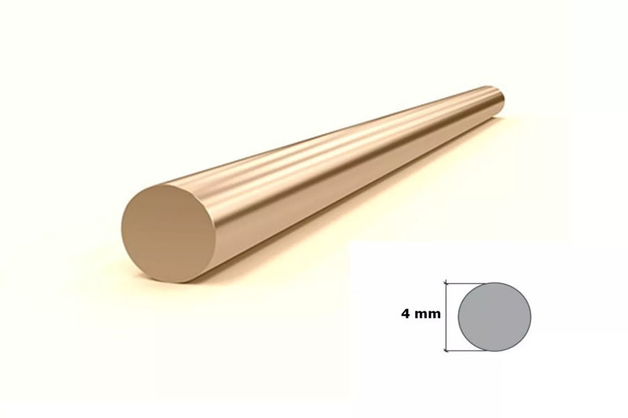 Brass Round Bar Rod CZ121 1 M Length Solid Metal Milling Turning DIY Various Diameters