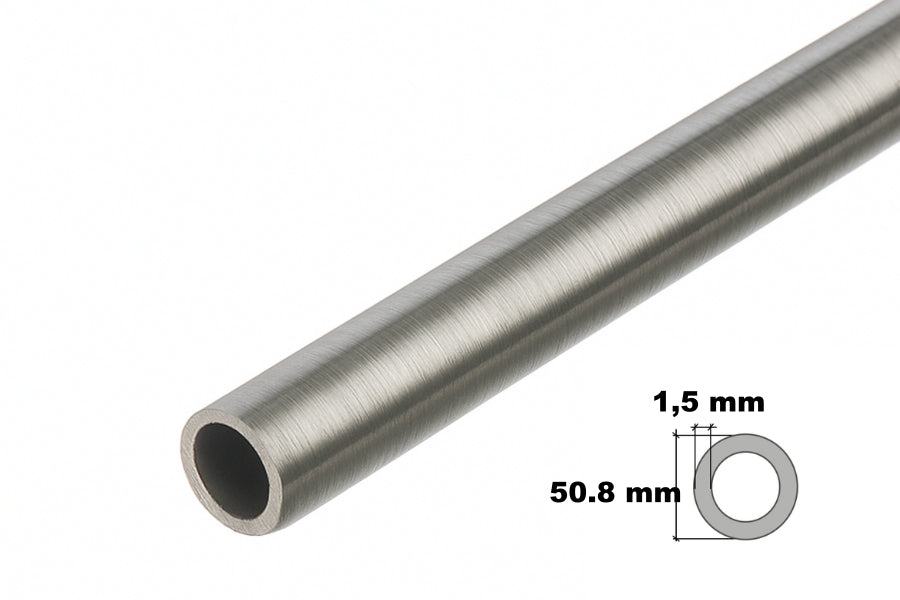 1m / 39.37 inch Length â€“ Stainless Steel Round Tube 304 Grade Pipe