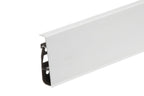PVC Skirting Board Cable Cover 75 MM x 2500 MM Length Flexible Edge Wood Effect Profile Hi Line