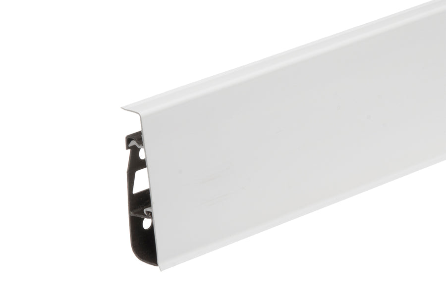 PVC Skirting Board Cable Cover 75 MM x 2500 MM Length Flexible Edge Wood Effect Profile Hi Line