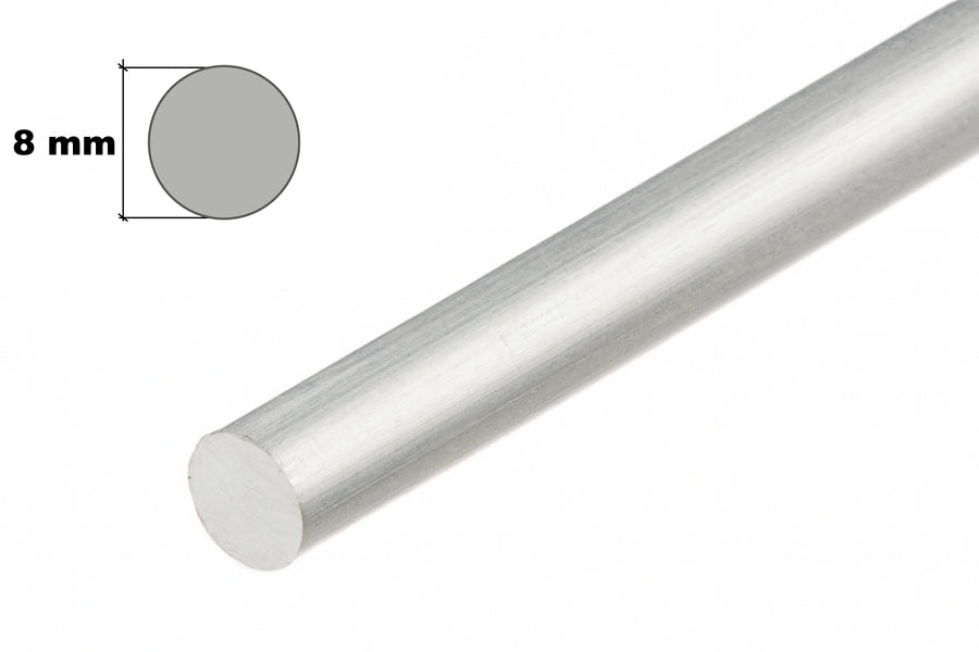 Aluminium Round Bar Rod 1 M Length Solid Metal Mill Finish Machining Various Sizes