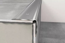 Anodised Aluminium Anti Slip Stair Nosing 40 mm x 30 mm in Silver and Titanium