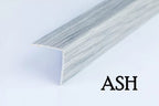 2.5m Length â€“ Wood Effect PVC Corner Angle Trim 90Â° Plastic Edge Protector Moulding