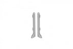 Aluminium Skirting Board 80 MM x 2500 MM Length Anodised Silver Trim Profile LP80