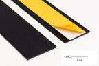 1m Length â€“ Self Adhesive PVC Flat Bar Cover Strip Black White Plastic - ER-Flat