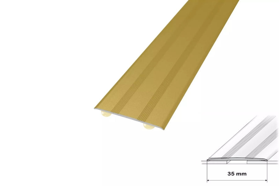 Self Adhesive Aluminium Door Threshold Strip 35 MM x 930 MM Length Anodised Transition Trim IP08S