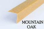 1m Length â€“ Wood Effect PVC Corner Angle Trim 90Â° Plastic Edge Protector Moulding