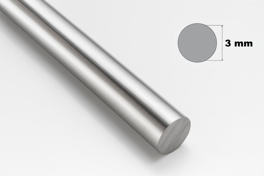 Stainless Steel Round Bar 304 1 M Length Solid Metal Rod Various Diameters