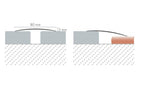 Self Adhesive Aluminium Threshold Strip 60 mm & 80 mm x 1000 mm