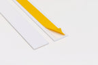 1m Length â€“ Self Adhesive PVC Flat Bar Cover Strip Black White Plastic - ER-Flat