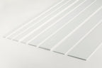 1m & 2.5m Length â€“ PVC Plastic Flat Bar Black White Anthracite Strip TW