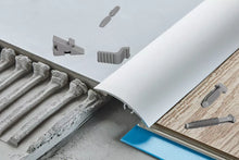 Silver Self Adhesive Aluminium Door Threshold Strip 30 mm x 930 mm with 5 in 1 Fitting System