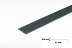 1m & 2.5m Length â€“ PVC Plastic Flat Bar Black White Anthracite Strip TW