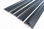 1m & 2.48m Length â€“ Anthracite PVC Corner Angle Trim 90Â° Plastic Equal & Unequal RAL 7016 Edge Protector
