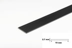 1m & 2.5m Length â€“ PVC Plastic Flat Bar Black White Anthracite Strip TW