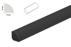 1m & 2.5m Length â€“ uPVC 13mm Quadrant Trim Moulding Decorative Flooring Window Edge Beading Worktop Strip