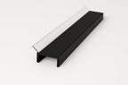 PVC Plinth Sealing Strip Black 16â€“18mm Kickboard Trim for MDF Panels 1m & 2.5m