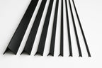 1m & 2.48m Length â€“ Black PVC Corner Angle Trim 90Â° Plastic Equal & Unequal Edge Protector