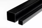 Plastic Box Section Square Tube - 1m & 2.5m Length â€“ Black & White Durable PVC