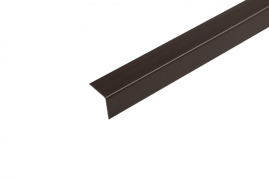 1m & 2.48m Length â€“ Brown PVC Corner Angle Trim 90Â° Plastic Edge Protector