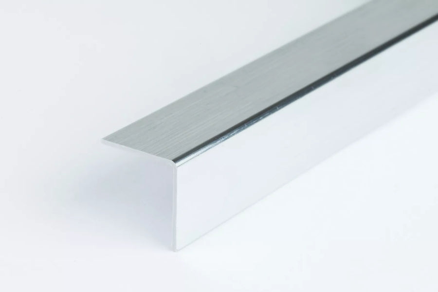 1m & 2.48m Length â€“ PVC Corner Angle Trim Profiles 90Â° Plastic Equal & Unequal Gold Silver Brushed Finish